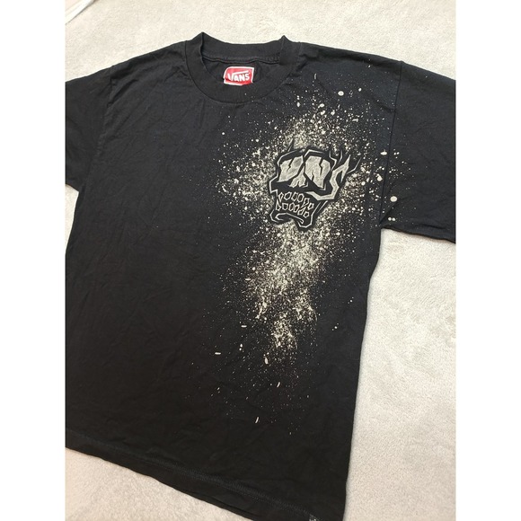 Vans Other - Vintage Vans Mens L (Fits M) Black Graphic T-shirt Y2K Grunge Skater Hip Hop
